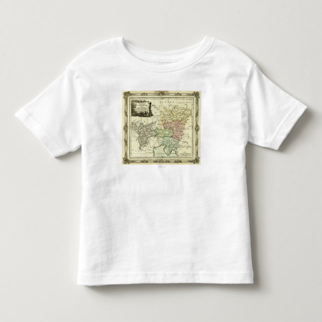Camiseta Infantil Círculo austríaco do mapa santamente do império (Frente)