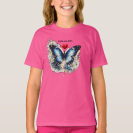 Camiseta infantil Círculo de Pena de Pavão Sonhe G