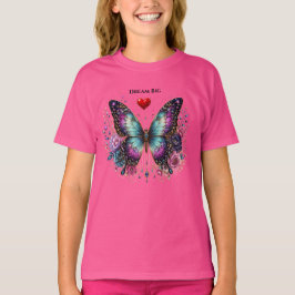 Camiseta infantil Círculo de Pena de Pavão Sonhe G