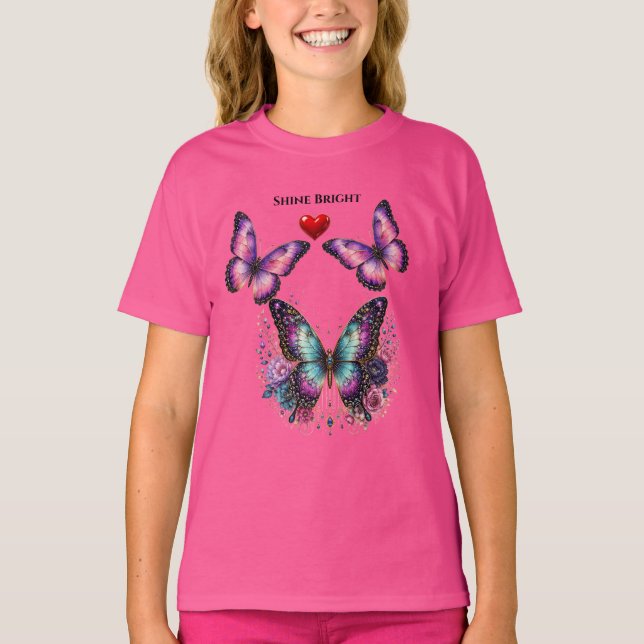 Camiseta infantil Círculo de Pena de Pavão Sonhe G (Frente)