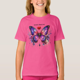 Camiseta infantil Círculo de Pena de Pavão Sonhe G