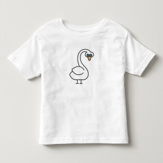 Camiseta Infantil Cisne de Swivvel (Frente)