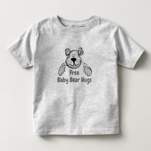 Camiseta Infantil Citação do Urso Bebê Livre Abraça Urso