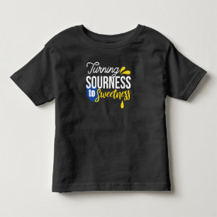 Camiseta Infantil Citação Motivacional de Limão de Areia a Doce