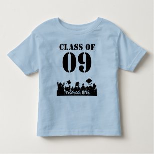 Camiseta Infantil Classe de mudança pré-escolar do formando ao ano