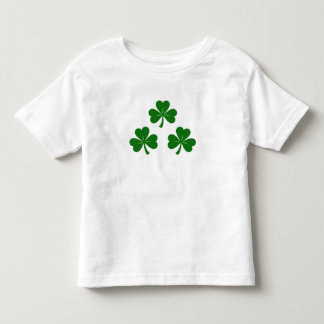 Camiseta Infantil Classic Trio of Lucky Green Shamrocks St. Patrick’