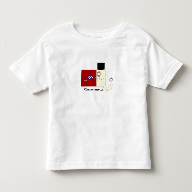 Camiseta Infantil ClassMassachusetts Toddler T-Shirt (Frente)