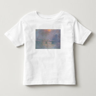Camiseta Infantil Claude Monet   a Tamisa com cruz de Charing