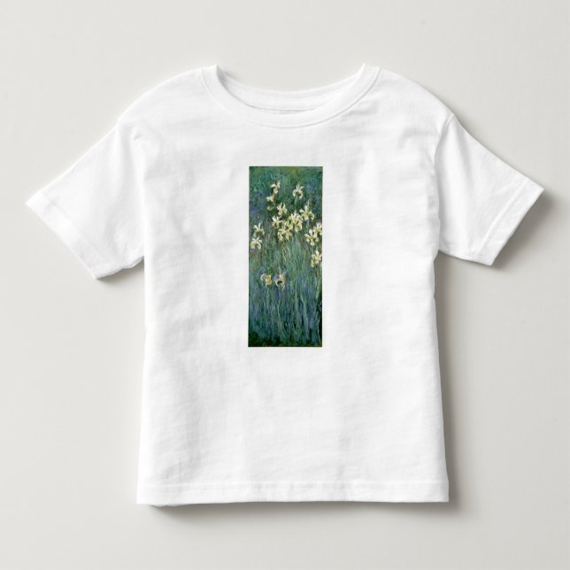 Camiseta Infantil Claude Monet | as íris amarelas (Frente)