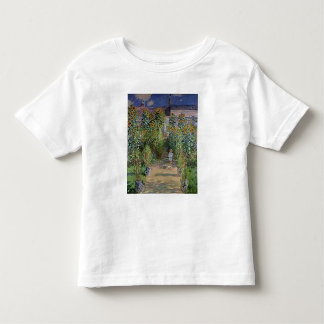 Camiseta Infantil Claude Monet | Jardim do Artista em Vetheuil (Frente)