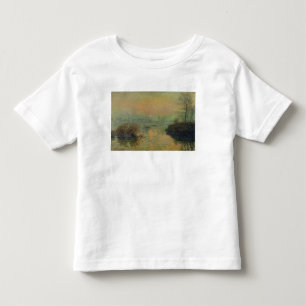 Camiseta Infantil Claude Monet   Sun que ajusta-se sobre o Seine