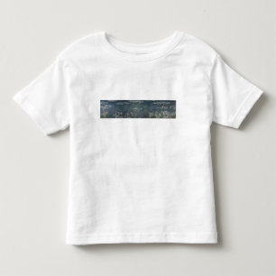 Camiseta Infantil Claude Monet   Waterlilies: Reflexões verdes