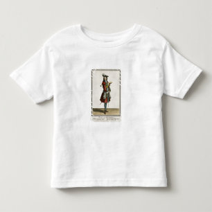 Camiseta Infantil Cleante vestiu-se como um Cavalier, placa de