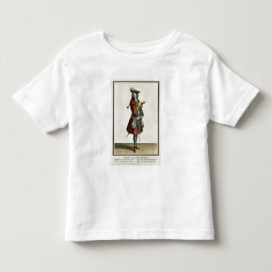 Camiseta Infantil Cleante vestiu-se como um Cavalier, placa de