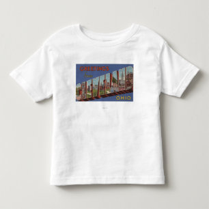 Camiseta Infantil Cleveland, Ohio - grandes cenas 3 da letra
