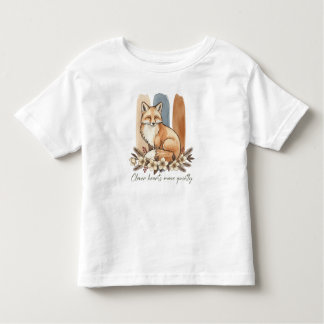 Camiseta Infantil Clever Fox Quote Watercolor Art