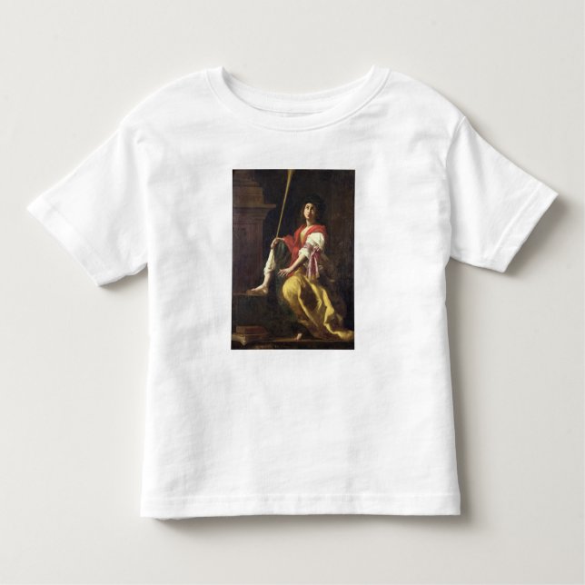 Camiseta Infantil Clio, musa da história, 1624 (Frente)