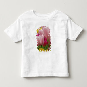 Camiseta Infantil Close-up da flor de tulipa, Jardins Kuekenhof,