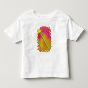 Camiseta Infantil Close-up da parte inferior da flor de tulipa,