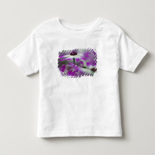 Camiseta Infantil Close-up de flor roxa, Jardim Keukenhof,
