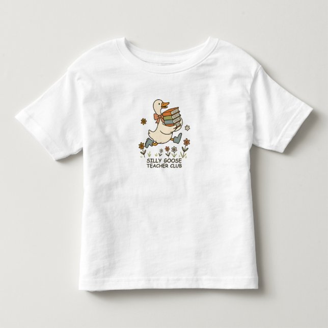 Camiseta Infantil Clube de Professores do Ganso Bobo Volta às Aulas  (Frente)