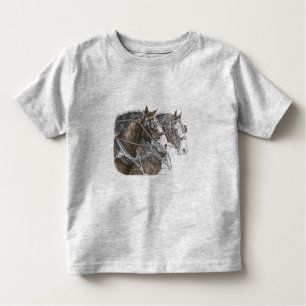 Camiseta Infantil Clydesdale Draft Horse Team