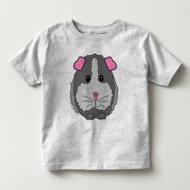 Camiseta Infantil Cobaia cinzenta (Frente)