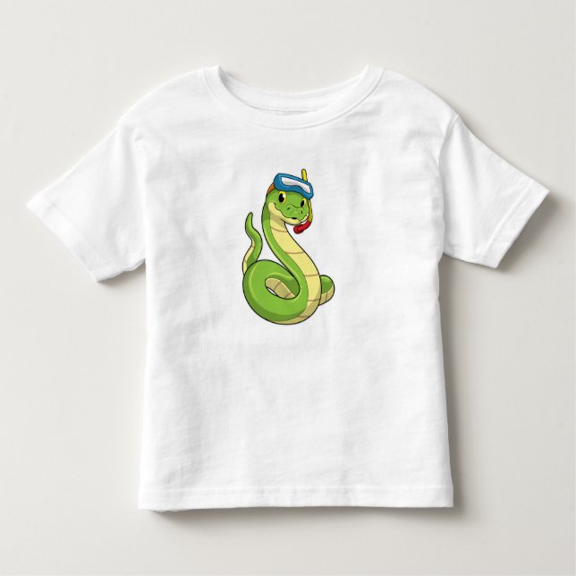 Camiseta Infantil Cobra as Diver wirth Snorkel (Frente)
