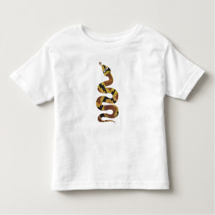 Camiseta Infantil Cobra Brown e Impressão Dourado Silhouette