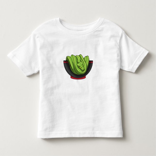 Camiseta Infantil Cobra com Ramen Bowl (Frente)