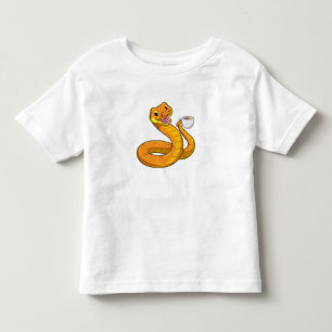 Camiseta Infantil Cobra com Taça de Café