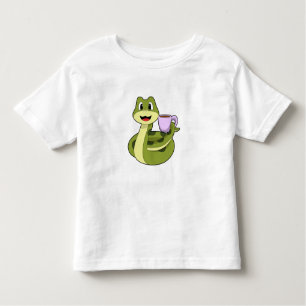 Camiseta Infantil Cobra com Taça de Café