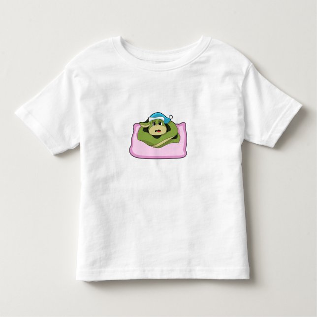 Camiseta Infantil Cobra de dormir com o Nightcap (Frente)
