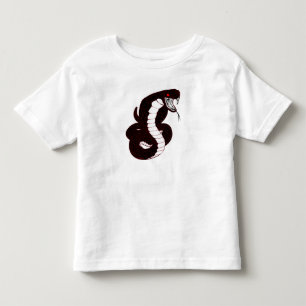 Camiseta Infantil Cobra vermelha da escala