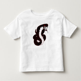Camiseta Infantil Cobra vermelha da escala