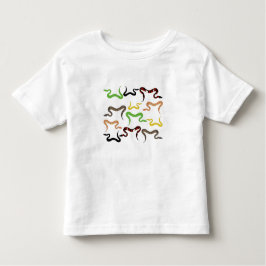 Camiseta Infantil Cobras Coloridos Padrão de Réptil