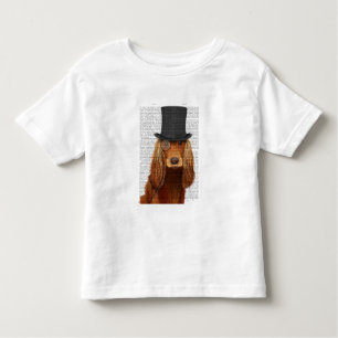 Camiseta Infantil Cocker Spaniel, Formal Hound e Chapéu