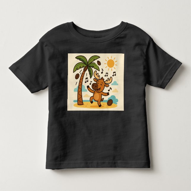 Camiseta Infantil Coconut Commotion – Dance Party Summer Tee for Kid (Frente)