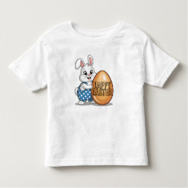 Camiseta Infantil Coelhinho Bolinhas felz pascoa