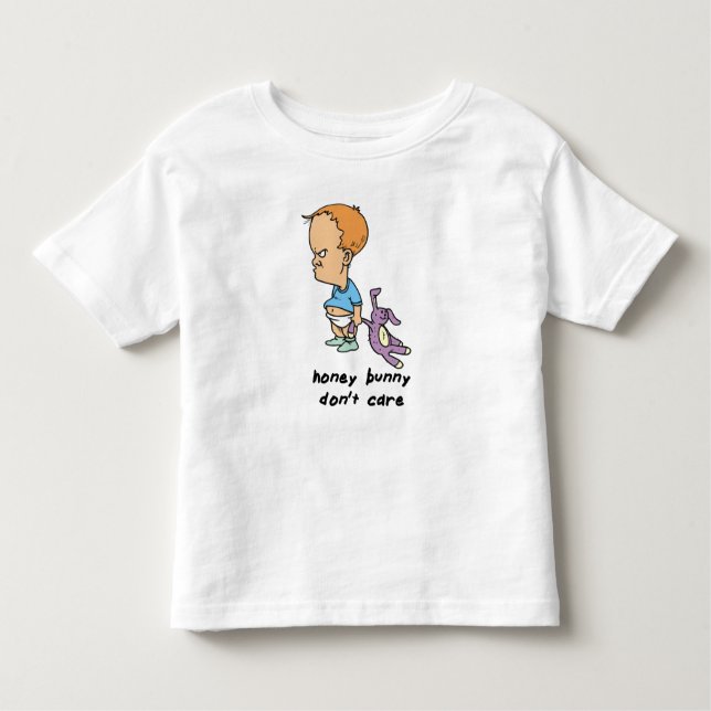 Camiseta Infantil Coelhinho de Mel Não Liga (Frente)