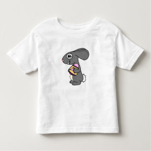 Camiseta Infantil Coelhinho unicórnio de caça a ovos de Felz pascoa