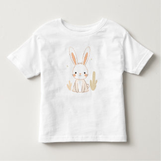 Camiseta Infantil Coelho-bonito, Toddler T-Shirt Design para Criança