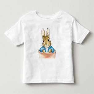 Camiseta Infantil coelho clássico azul jaqueta de coelho