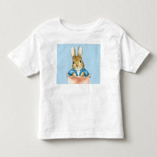 Camiseta Infantil coelho clássico azul jaqueta de coelho