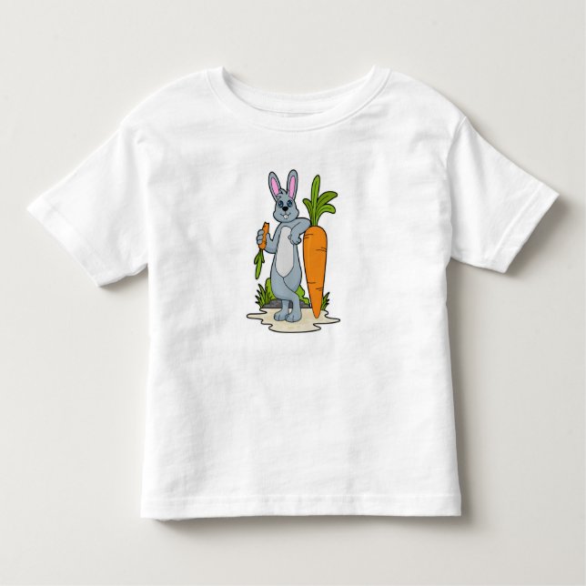 Camiseta Infantil Coelho com Cenoura (Frente)