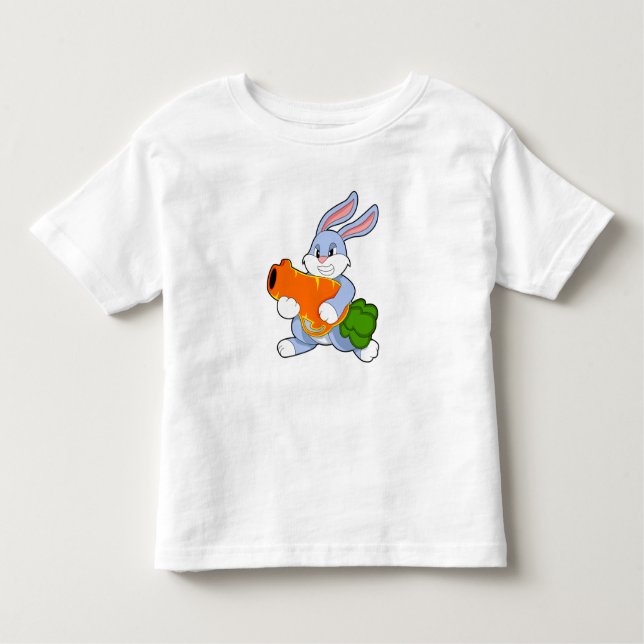 Camiseta Infantil Coelho com Cenoura (Frente)