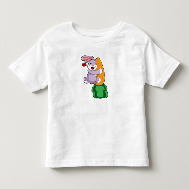 Camiseta Infantil Coelho com Cenoura (Frente)