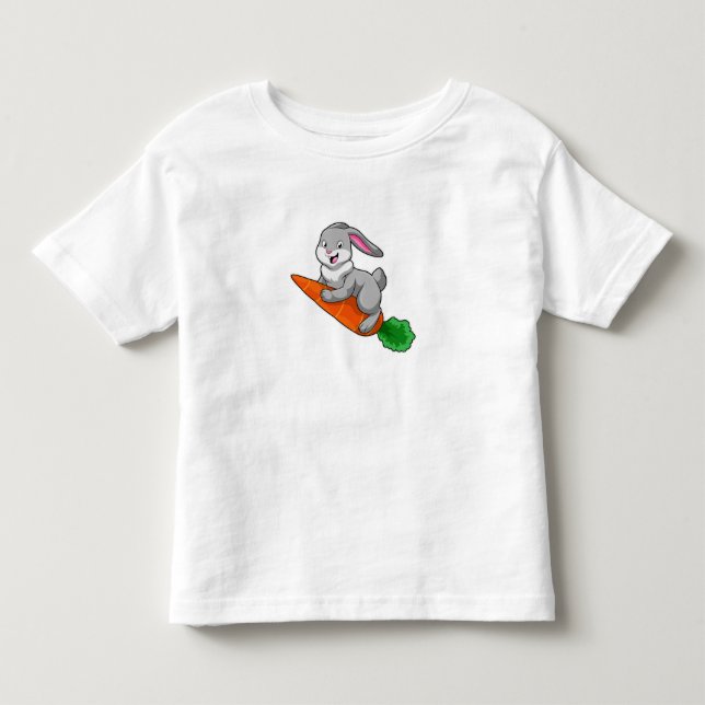 Camiseta Infantil Coelho com Cenoura (Frente)
