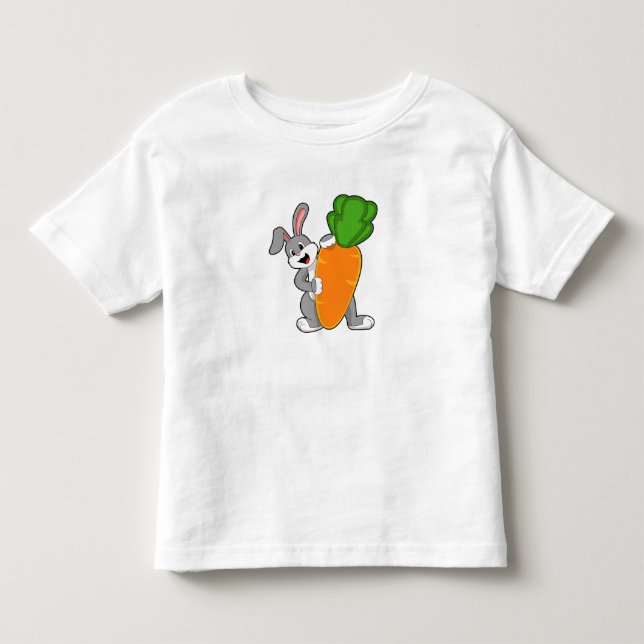 Camiseta Infantil Coelho com Cenoura (Frente)