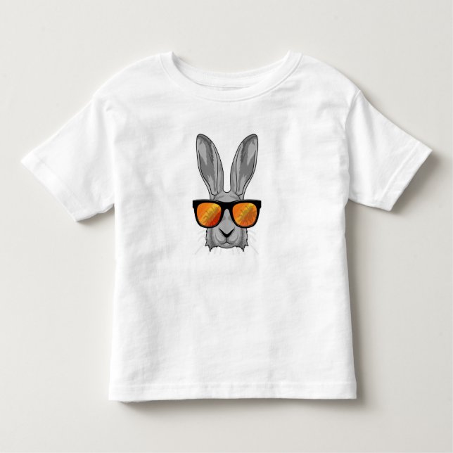 Camiseta Infantil Coelho com óculos escuros (Frente)